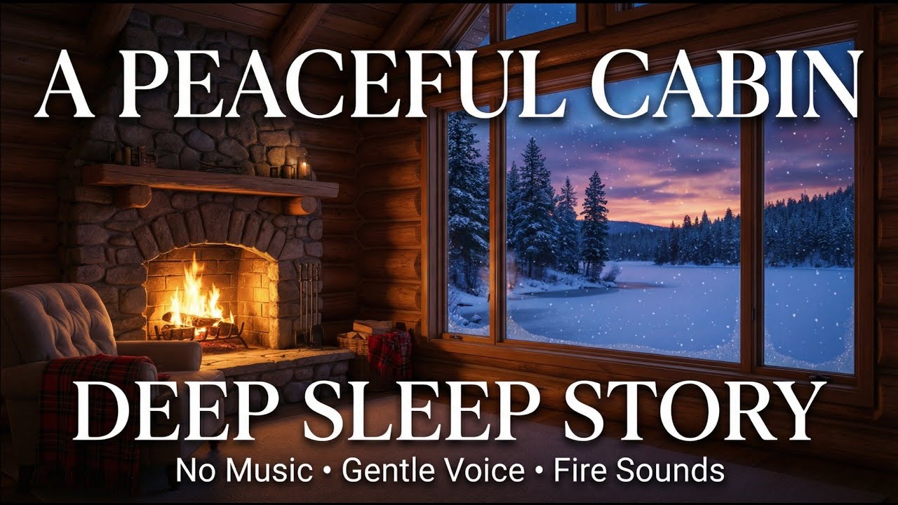 A Peaceful Cabin by a Snowy Lake for Deep Sleep — Cozy Bedtime Story