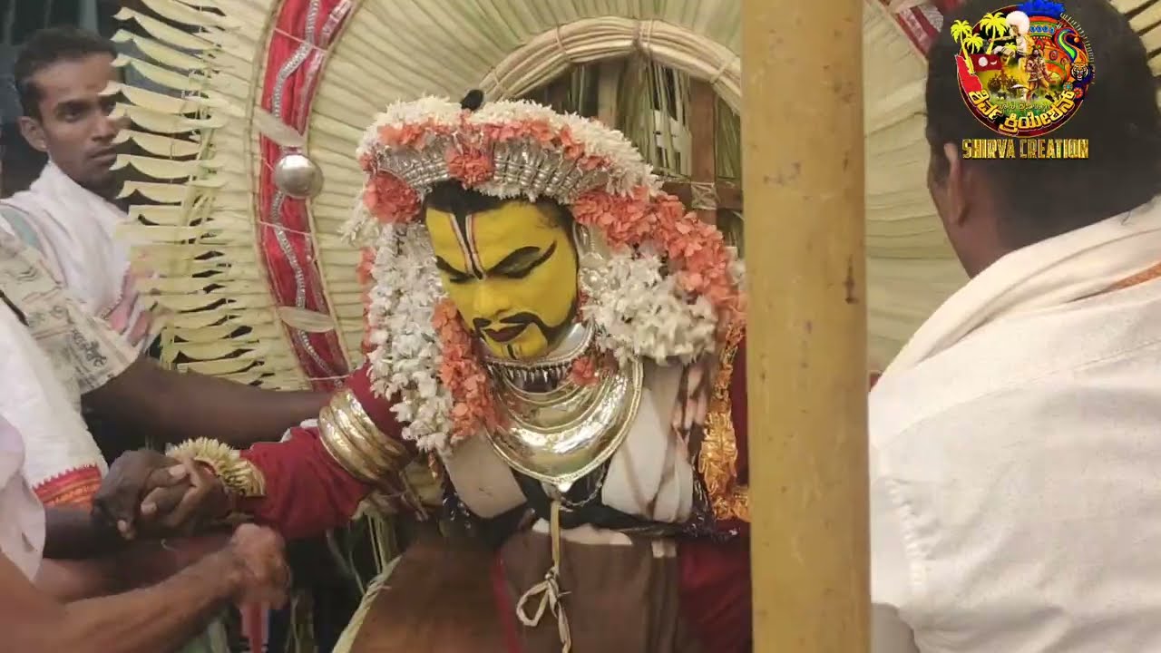 ಕುತ್ಯಾರು ಕಾರ್ಣಿಕದ ಕಡಂಬಳಿ ಪಂಜುರ್ಲಿ ನೇಮ || ಬೀರ ಪಾರ್ದನದ ಆವೇಶದಲ್ಲಿ ಅರ್ಧ ಕಿಲೋಮೀಟರ್ ದೂರದ ಚಾವಡಿಗೆಬಂದ ದೈವ