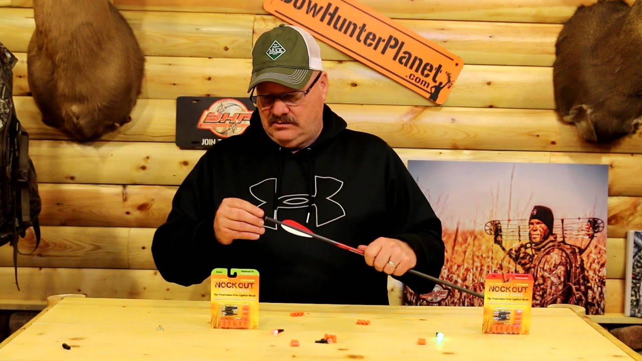 CLEAN SHOT NOCK OUT CROSSBOW LIGHTED NOCK