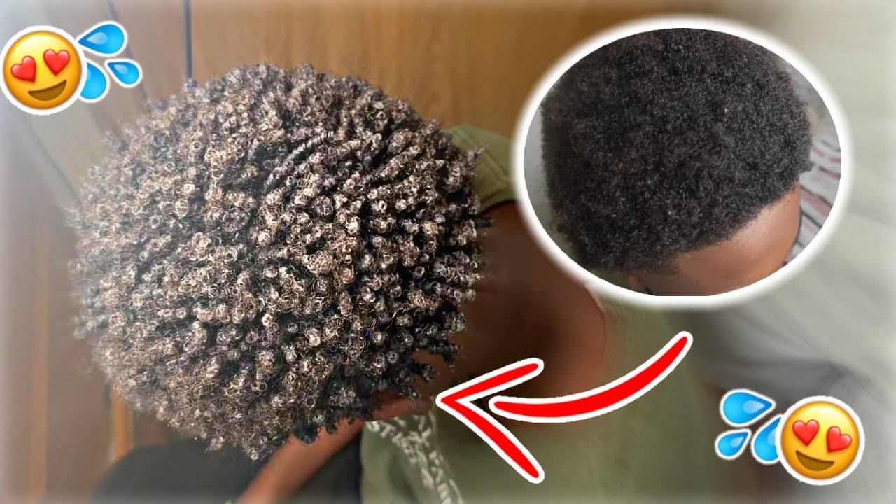 Как быстро завить короткие волосы 4C (для чернокожих мужчин)🤩