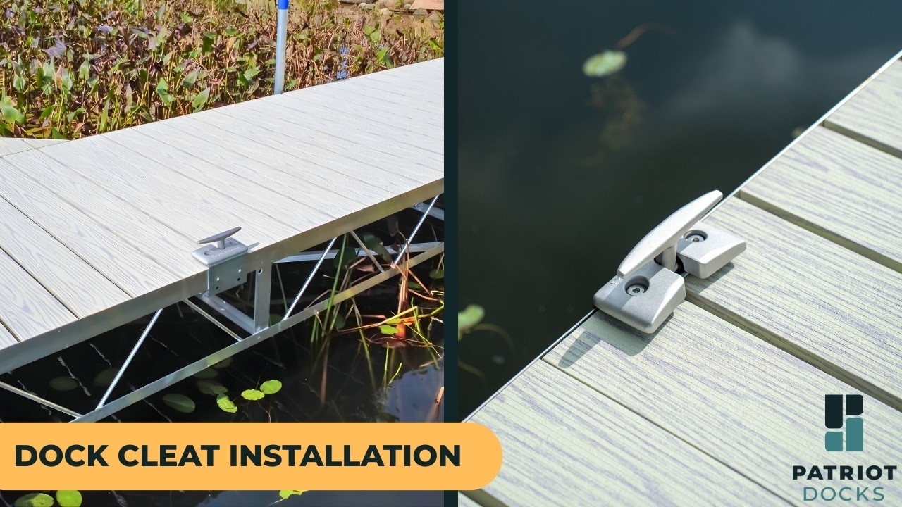How to Install a Dock Cleat | Patriot Docks Aluminum Dock Cleat