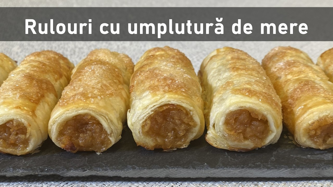 Rulouri cu umplutură de mere