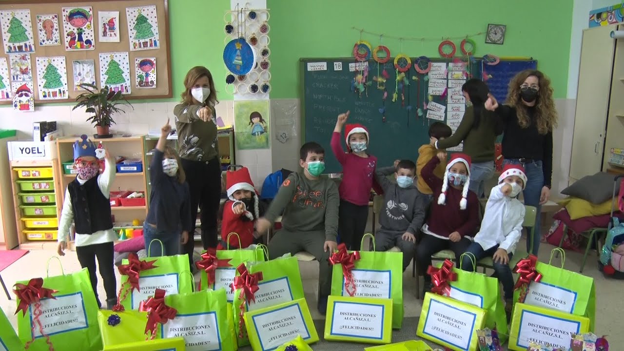El colegio de Samper de Calanda ha ganado el concurso de postales de Navidad de Grupo La COMARCA