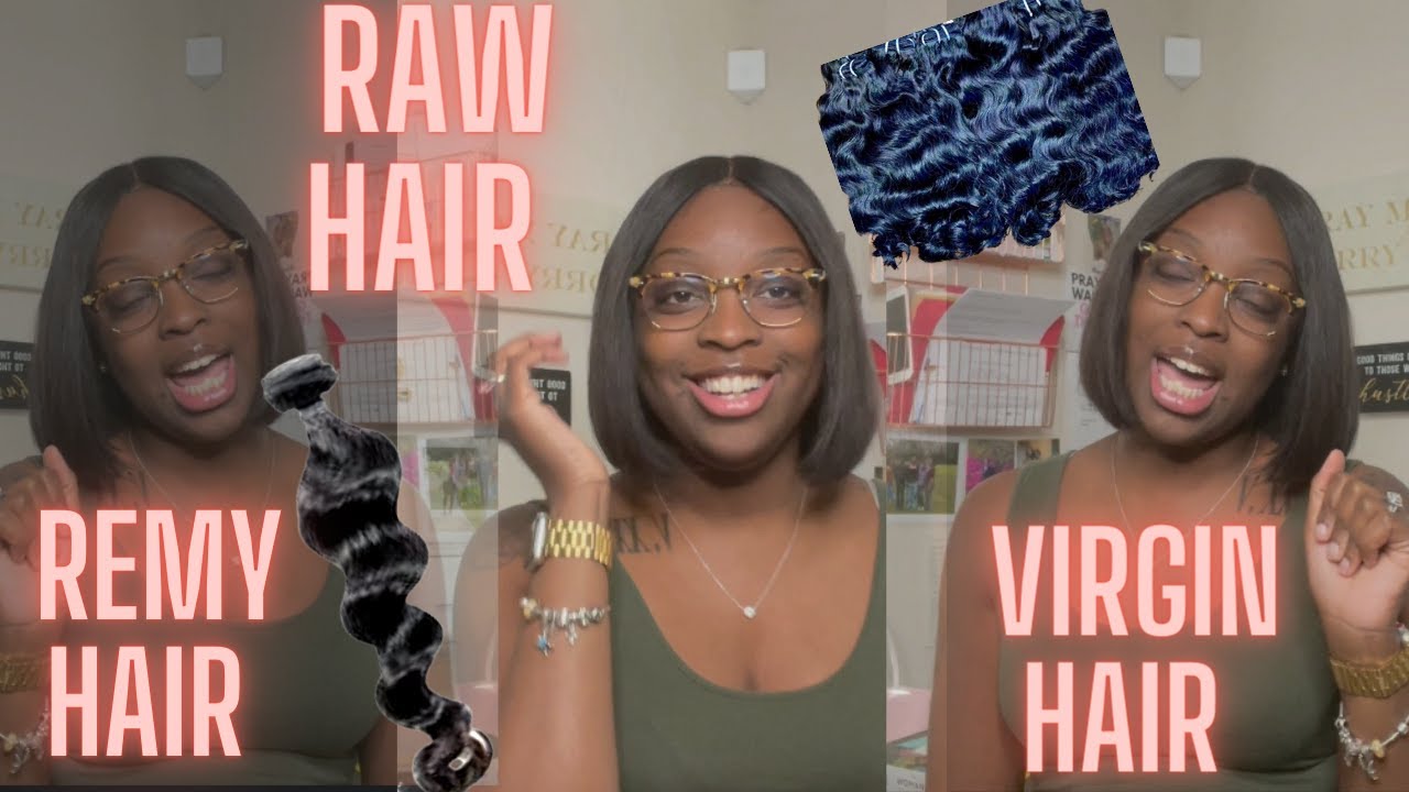 RAW HAIR VS. VIRGIN HAIR VS REMY HAIR 👀☕️ #raw hair