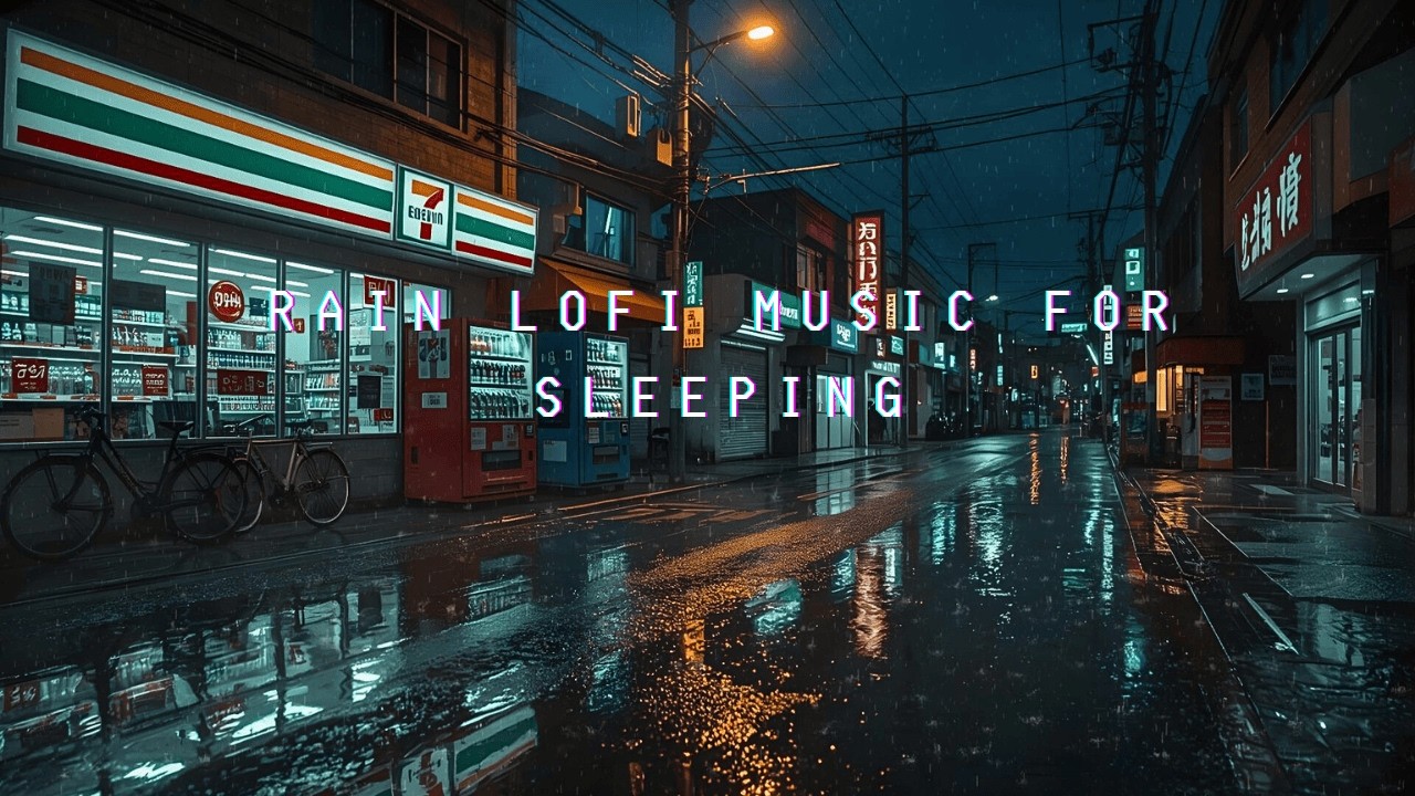 Tokyo After Midnight 🌙 Cozy Lofi Sleep wiht Rain In Japan