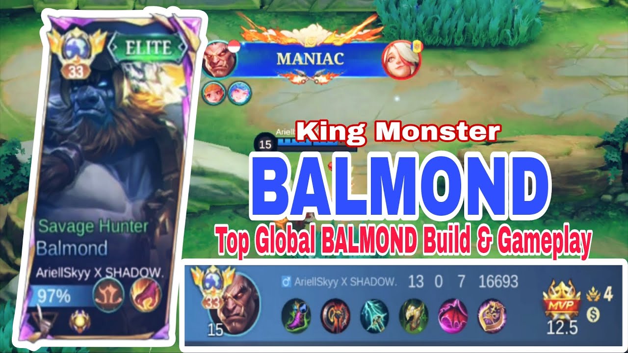 💀 KING MONSTER BALMOND &ndash; Top Global Build & MANIAC Gameplay | Mobile Legends (MLBB)