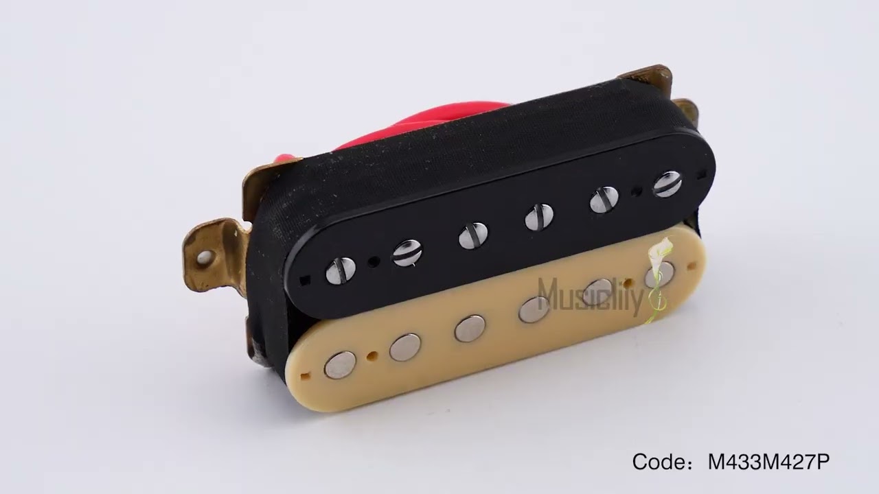 Musiclily Basic Ceramic Humbucker Pickups Neck Bridge Set 50mm 52mm for Electric Guitar 360 show