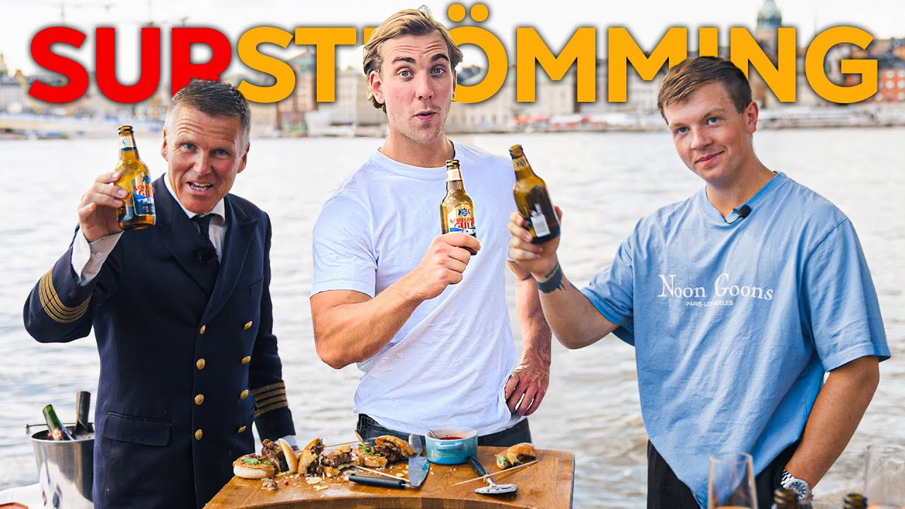 Kaptenen bjuder mig och Joppe p&aring; SURSTR&Ouml;MMING