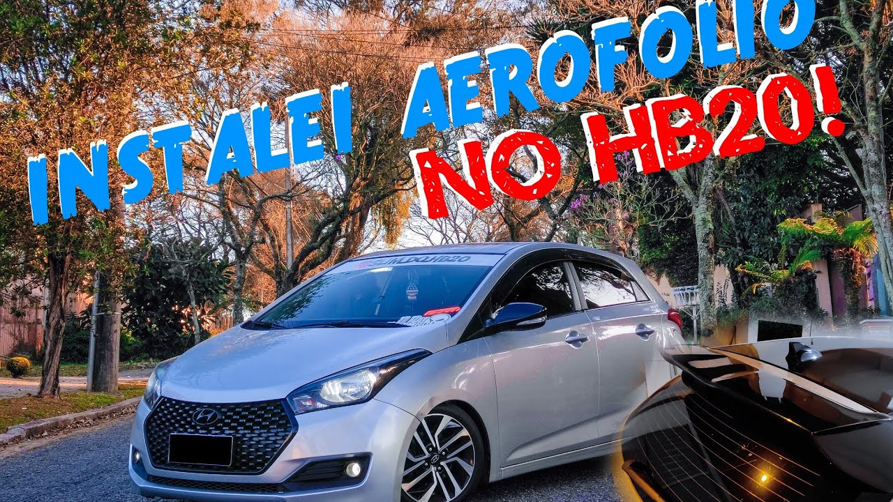 INSTALEI AEROFÓLIO NO HB20! DEU CERTO? 🚀
