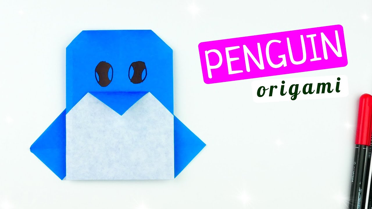 Cómo hacer un pingüino de papel [origami para principiantes]