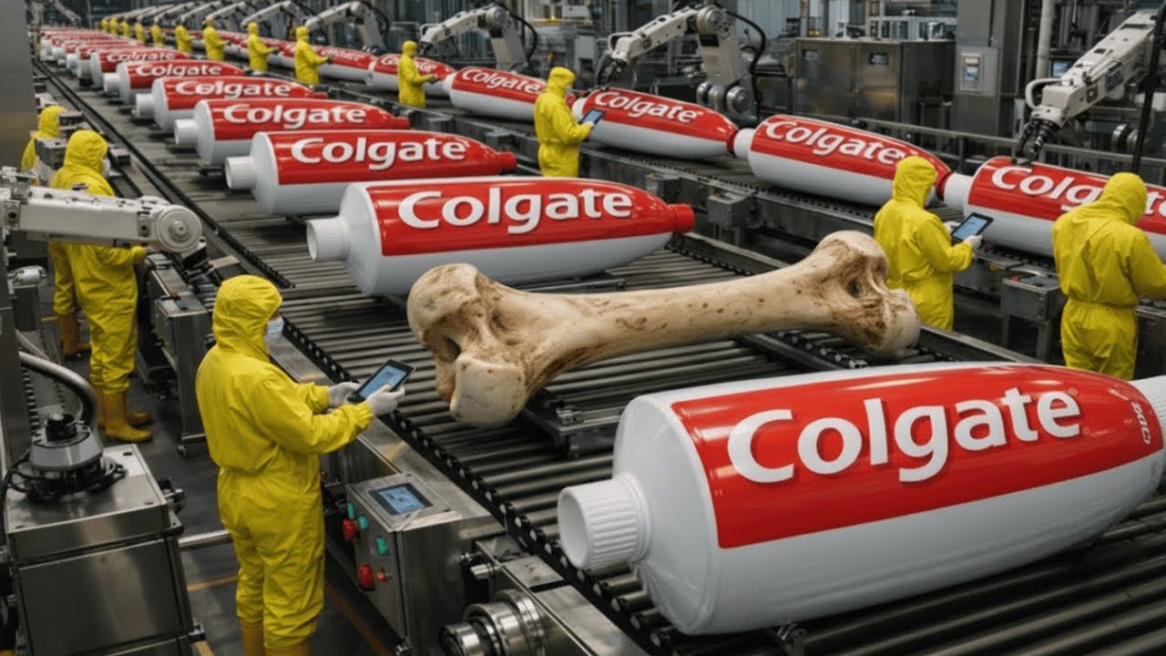 Os Segredos da Fábrica de Creme Dental: Como Ossos Viram Milhões de Tubos (Processo Completo)