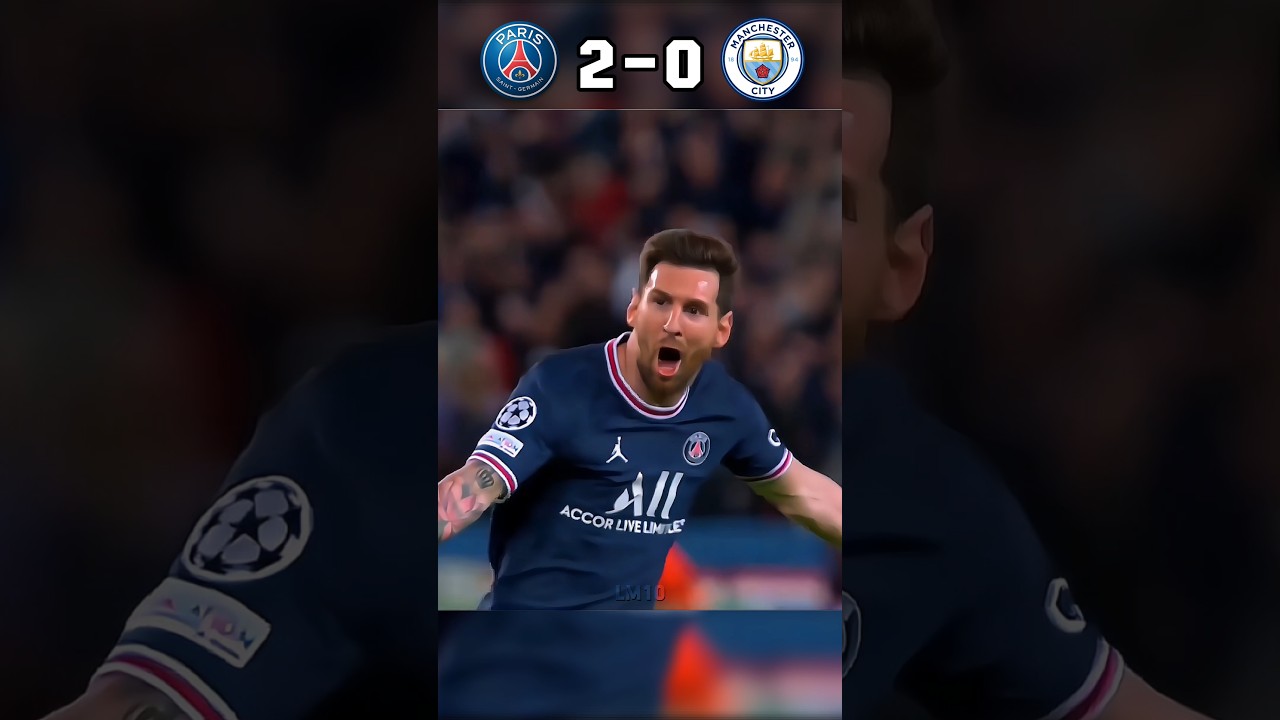 Psg vs Manchester City 🥶🔥| Champions League 2021 #shorts #football #youtube