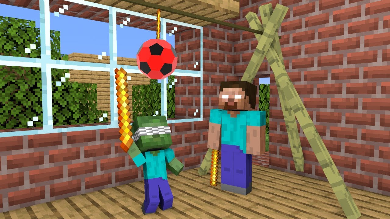 Hitting Ball Game - Funny Minecraft Animation