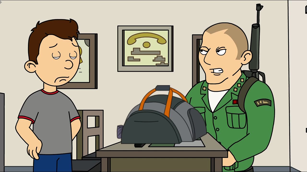 Classic Caillou Gets Sent To Military School/Gets Grounded