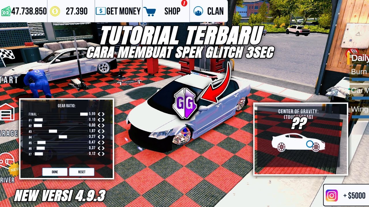 TUTORIAL TERBARU!! CARA BUAT SPEC GLITCH 3SEC VERSI 4.9.3 - CAR PARKING MULTIPLAYER