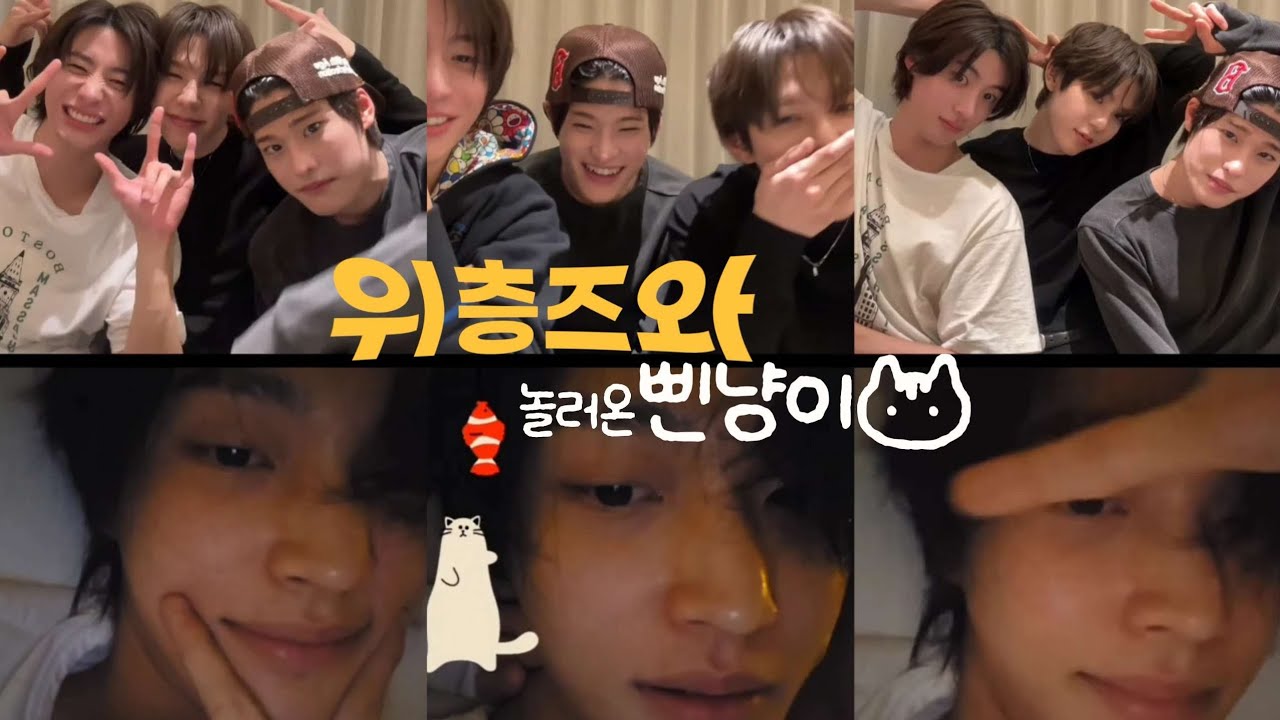 [라이즈] 위층즈 라방에 놀러온 삔냥이 | 250117 위버스 라이브 원빈 연결 cut | RIIZE 쇼타로 원빈 앤톤 소희