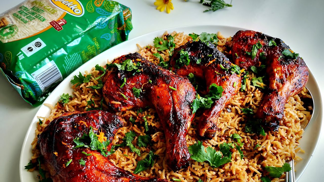 Spicy Lentil Rice and chicken.