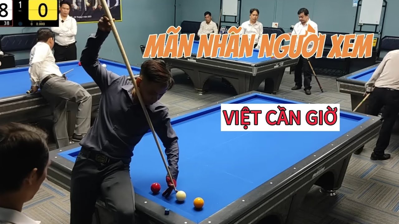 Bida VIỆT CẦN GIỜ gặp PHẠM MINH mãn nhãn người xem giải cadre 71/2 cúp HT