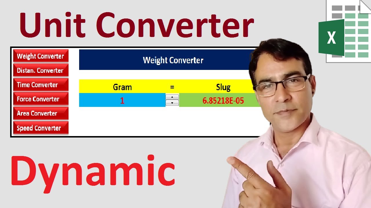 How to Make Dynamic Units Converter in Excel | How to Convert Any Unit to Any Unit in MS Excel - 2