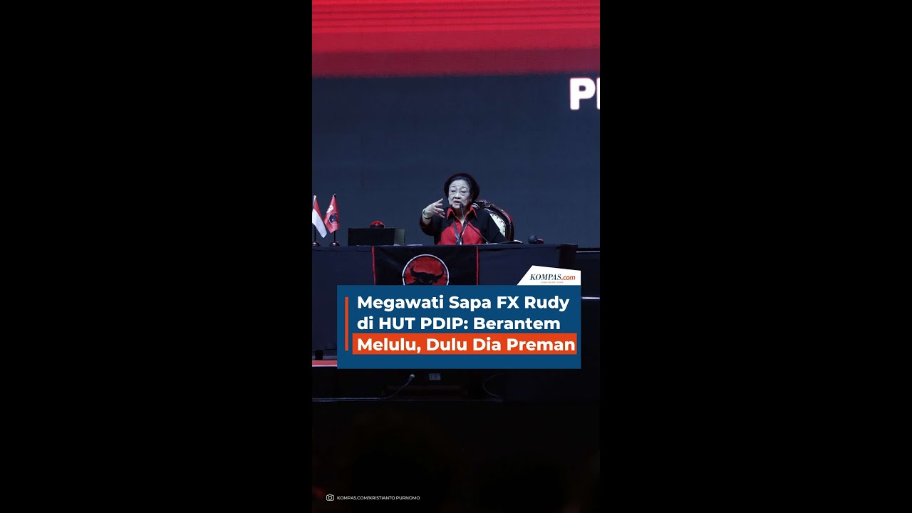 Megawati Sapa FX Rudy di HUT PDIP: Berantem Melulu, Dulu Dia Preman