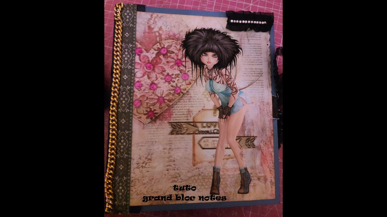 Tuto 1 couverture grand bloc notes
