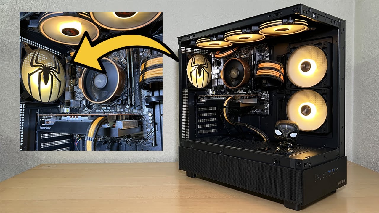 Black & Gold Spider-Man PC Build