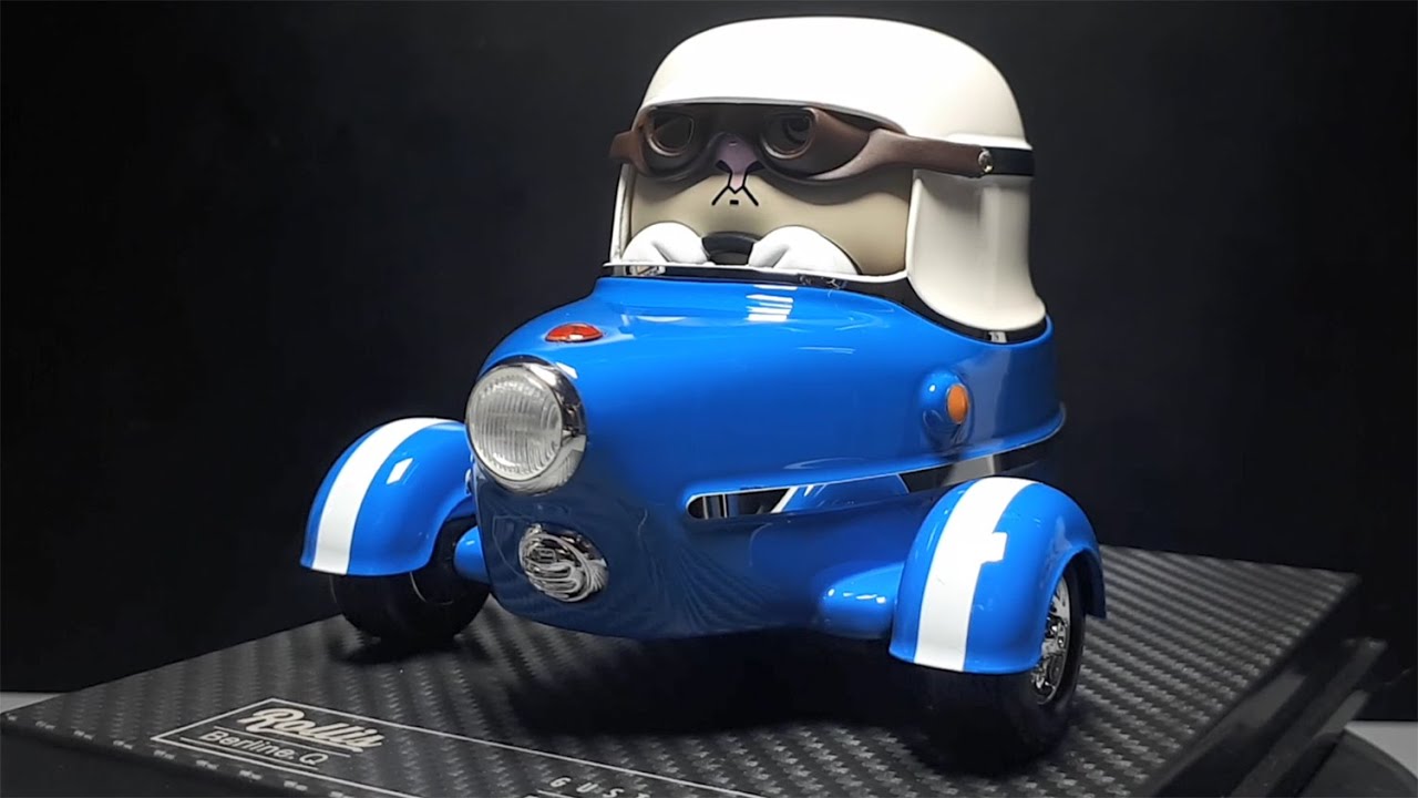 1/24 Rollis Berline Q Inter 175 Autoscooter by FrontiArt resin tooned micro bubble car blue