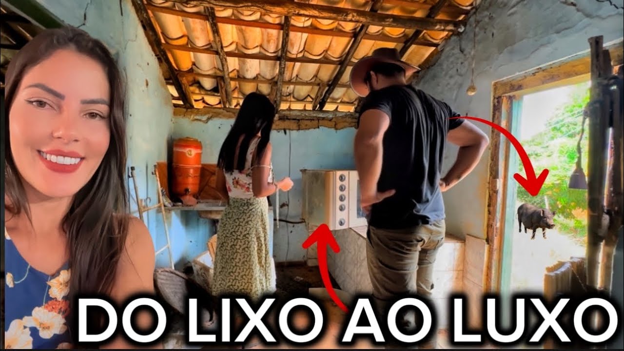 FUGIU O PORCO - RESTAURANDO UM FOG&Atilde;O ANTIGO DA CASA ABANDONADA NO S&Iacute;TIO - DEU MUITO TRABALHO #sitio
