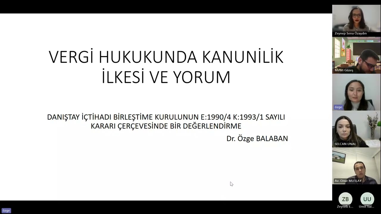 Karar İncelemeleri Serisi - Danıştay İçtihatları Birleştirme Kurulu Kararları | Dr. Özge Balaban