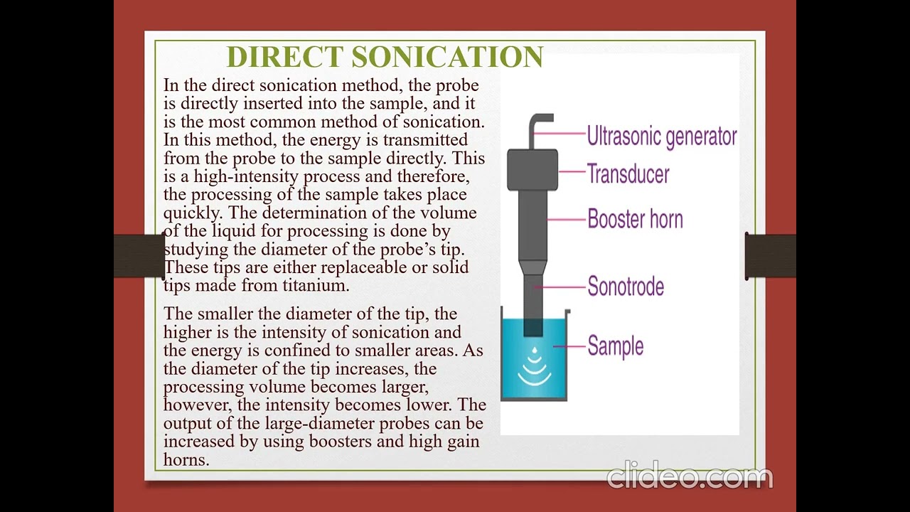 A seminar presentation on Sonication by Shailya Yadav