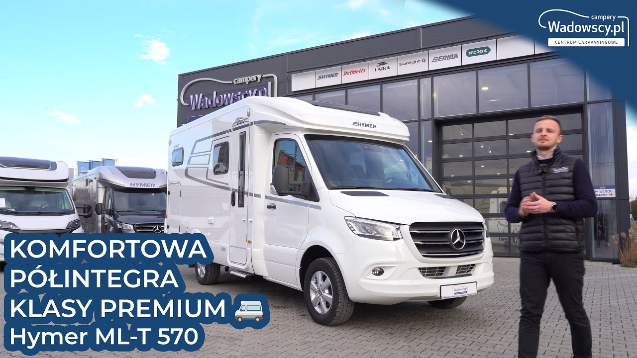 KOMFORTOWA PÓŁINTEGRA KLASY PREMIUM 🚐 #Hymer ML-T 570
