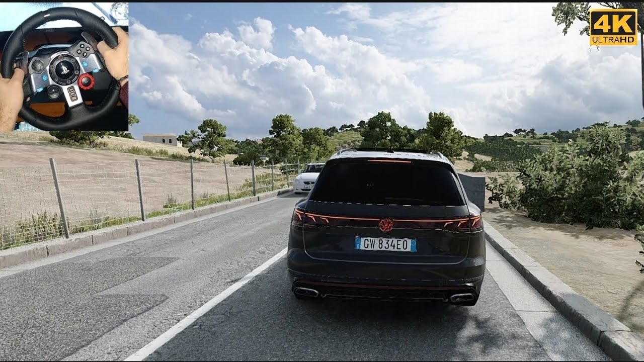 Volkswagen Touareg 3.0 V6 - Realistic POV Driving & V6 Power in 4K | Logitech G29 | BeamNG.drive