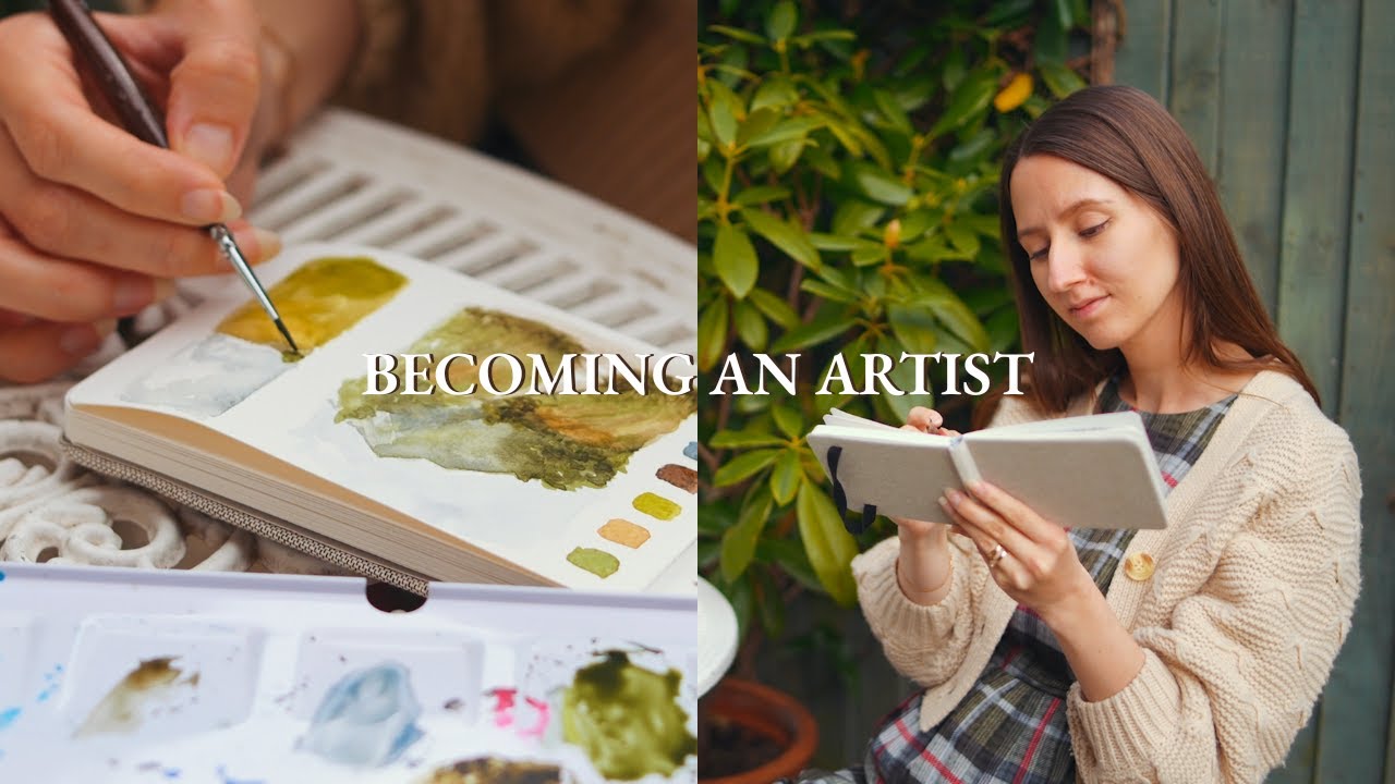How To Become A Watercolor Artist - My Huge Art Supply Collection, Being Self-Taught | Cozy Art Q&A