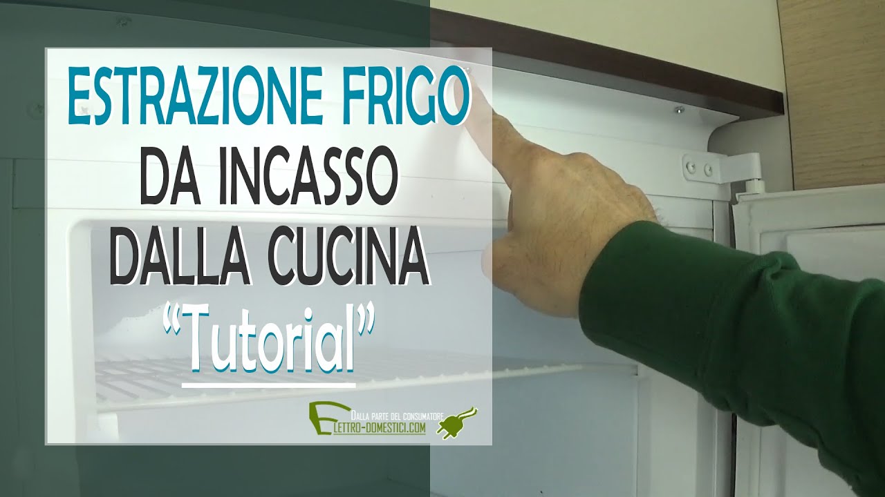 Come estrarre il frigorifero da incasso dal mobile della cucina.