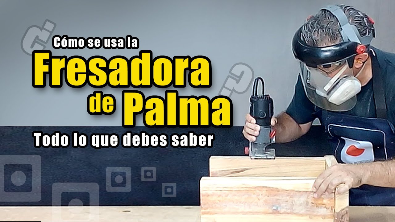 Cómo usar tu router o fresadora de palma - fresadora de cantos - Enrutador compacto - PALM ROUTER