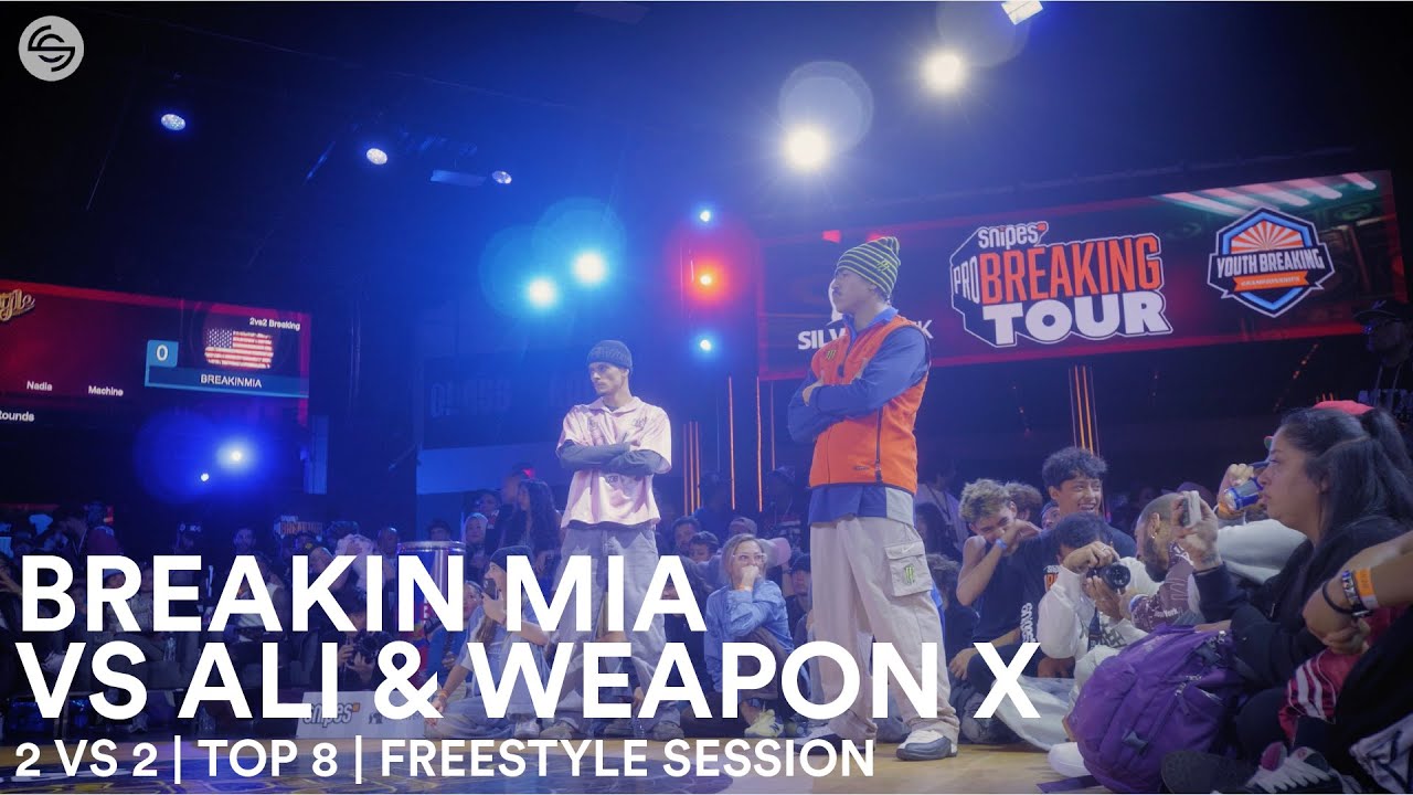 Breakin MIA VS MZK (Ali & Weapon X) | Breakin 2 VS 2 | Top 8 | Freestyle Session 2025