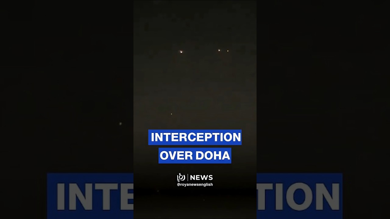 Missile interception over Doha