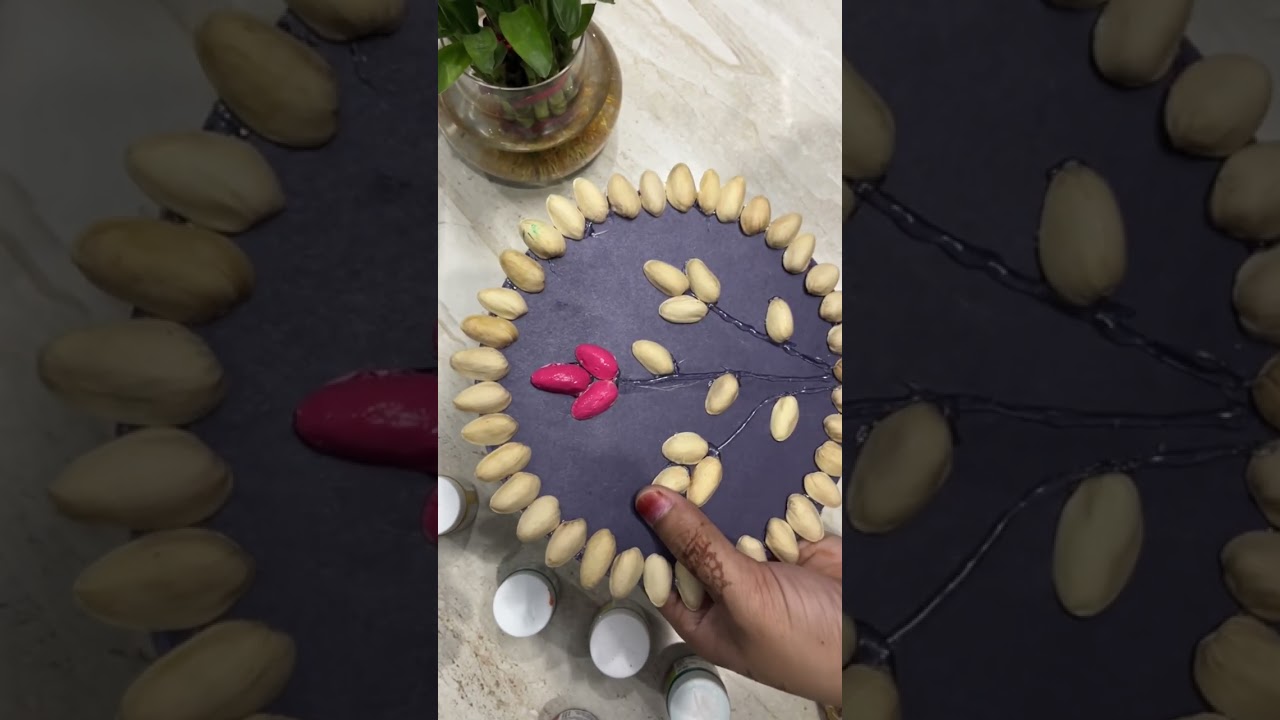 DIY Home Decor from Waste | Pistachio Shell & Cardboard Wall Hanging | Best Out of Waste Craft Idea