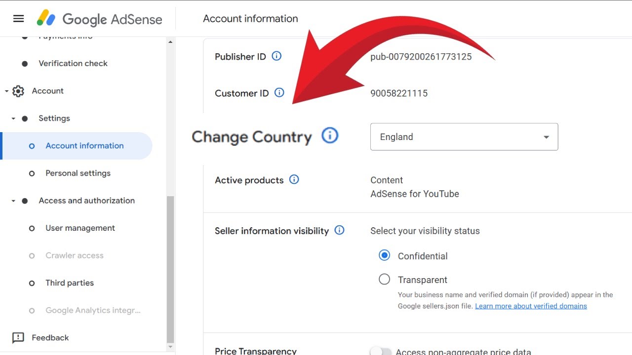 Как изменить страну в Google AdSense для YouTube в 2025 году