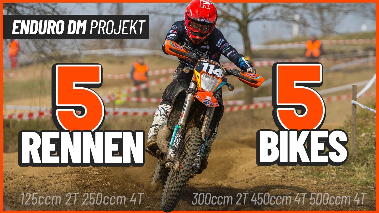 Enduro DM Projekt 1625 ccm: 5 Rennen auf 5 unterschiedlichen Motorrädern - Teil 1: Uelsen und Dahlen