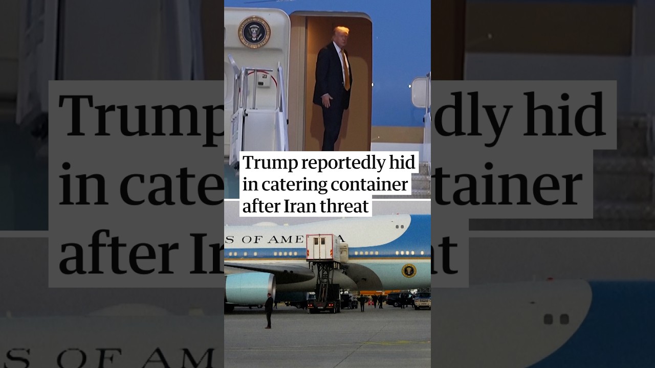 Trump reportedly hid in catering container after Iran threat