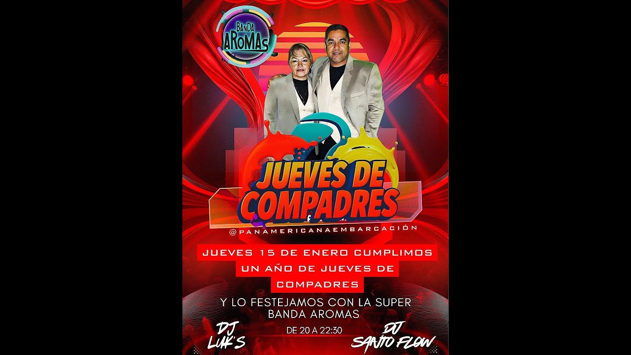LA SUPER BANDA AROMAS EN EL CUMPLEAÑOS N| 1 DE JUEVES DE COMPADRES!