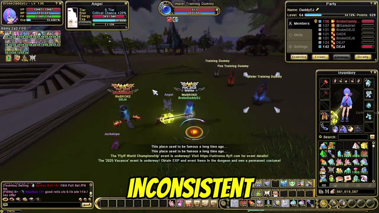 FlyFF Universe - Mercenary +1 Element vs +10 Element Comparison