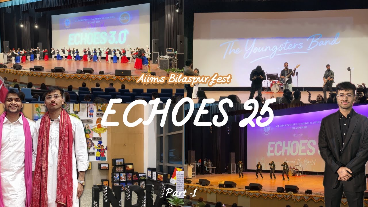 Фестиваль AIIMS в Биласпуре | ECHOES 25 | Церемония открытия | Часть 1