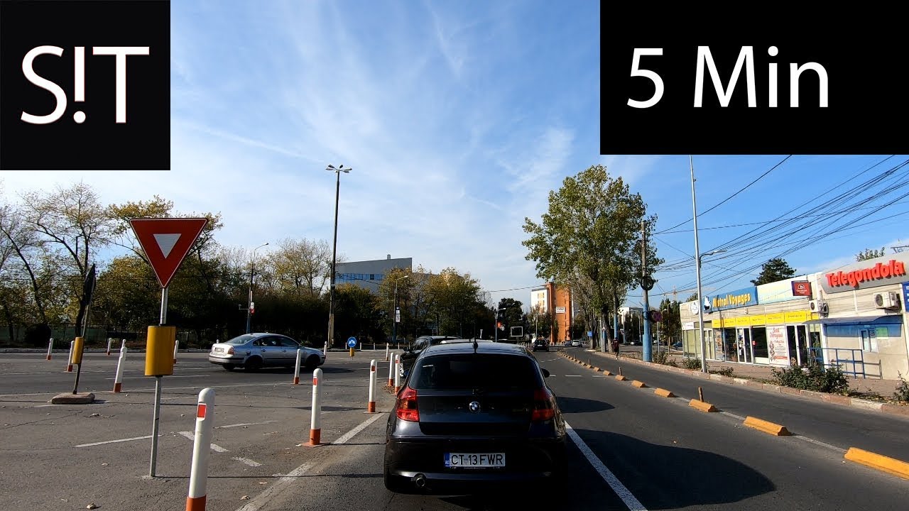 In Constanta de la Pescarie la City Park in Trafic