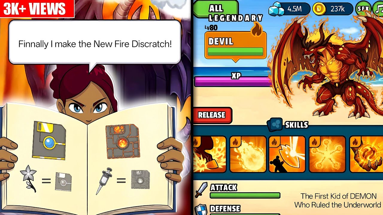 New Discratch & Devil's New Skill Reveled😳||Dynamons World