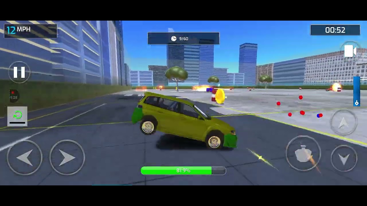 Car Crash Simulator Royale | Career Level 6! A 1-minute bullet dodging competition!