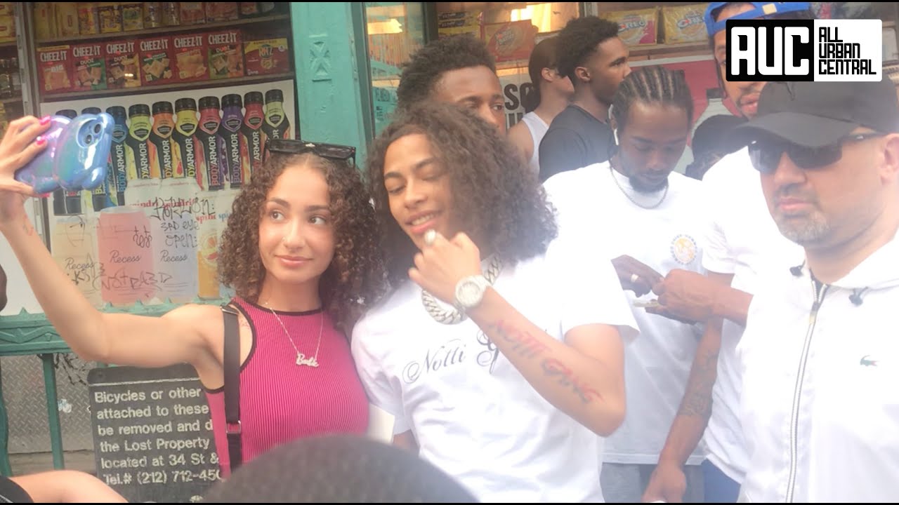 DD Osama Tries To Shoot His Shot At Ice Spice Pulls Up To Deli Music Video Shoot