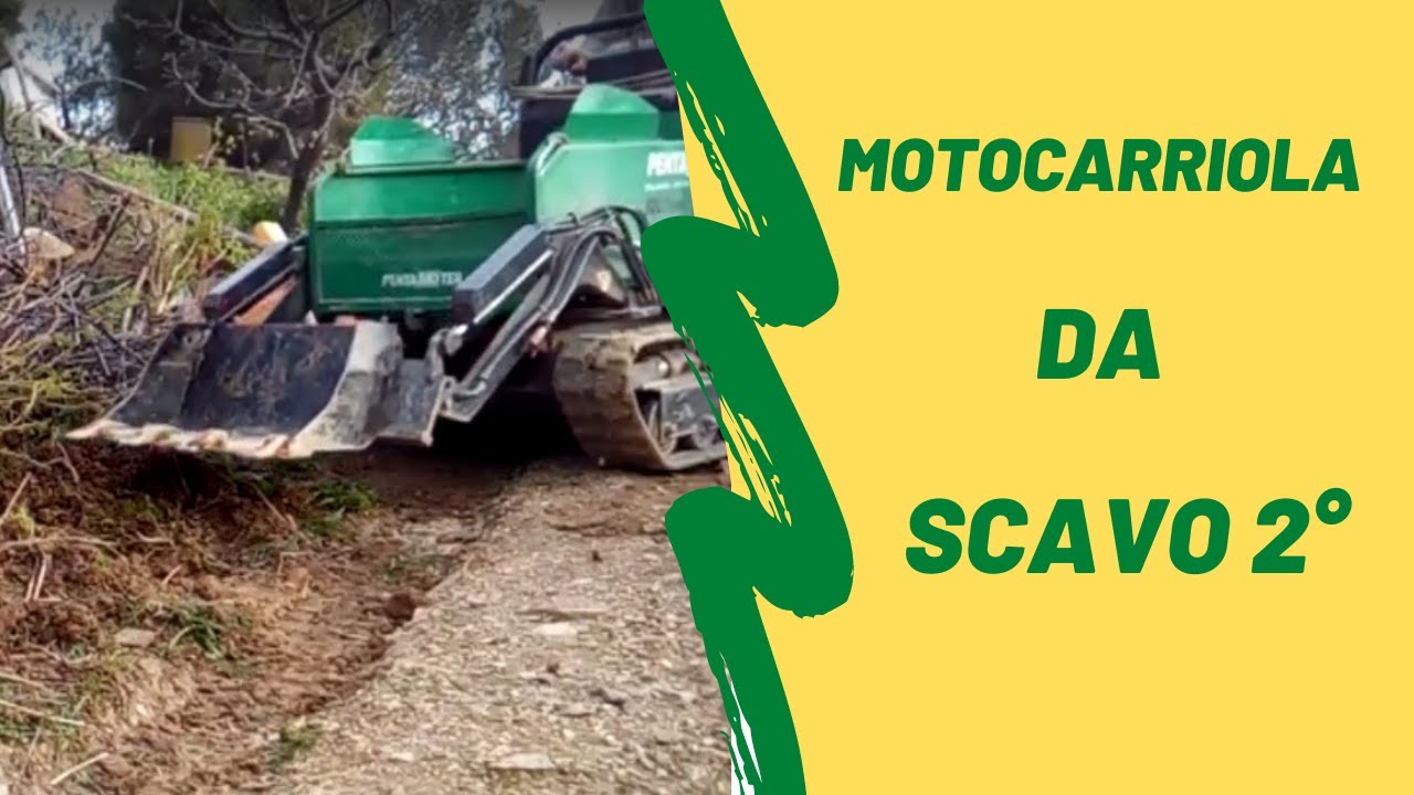 Motocarriola CINGOLATA da SCAVO 