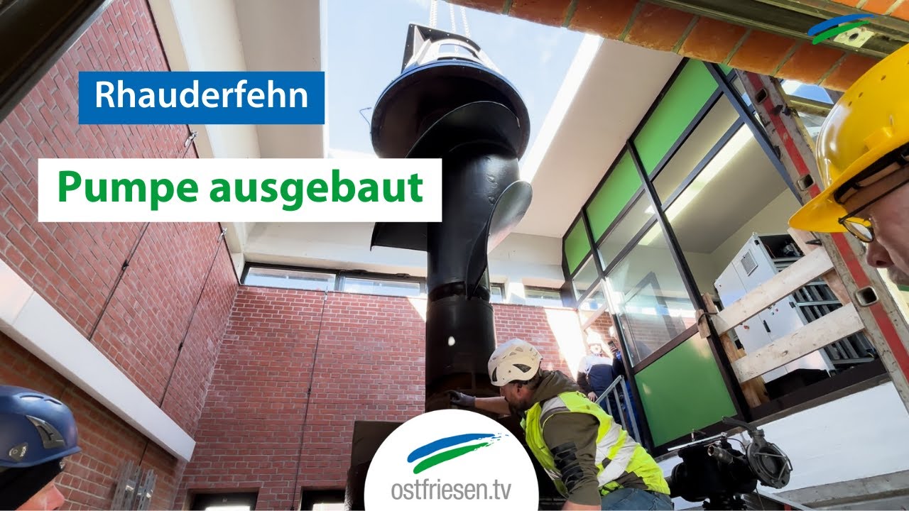 Schöpfwerk in Rhauderfehn: Pumpe wurde ausgebaut